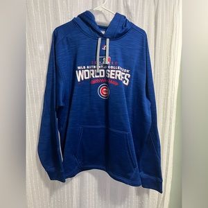 Men's Chicago Cubs 2016 World Series Authentic Collection Pullover Hoodie